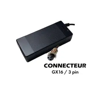 Chargeur trottinette électrique 54.6V 2A (connecteur GX16-3p)